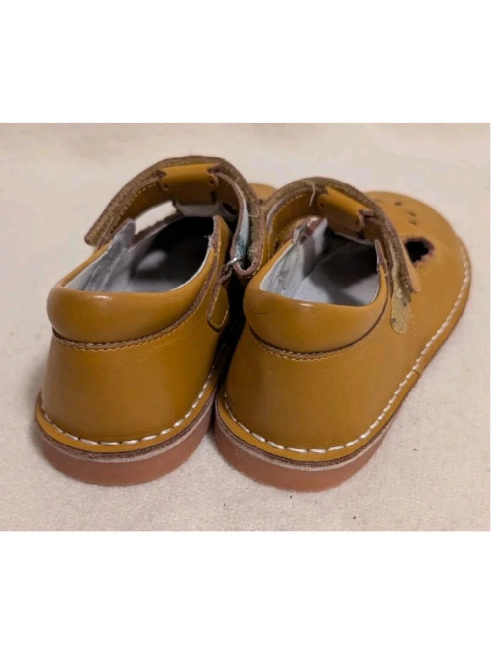 L’Amour Style F420 Joy Classic Leather T-Strap Mary Jane Size 1 Kids Shoes F75
